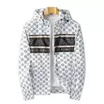 blouson giorgio armani hoodie gg white